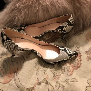 J. Crew Snakeskin Heels